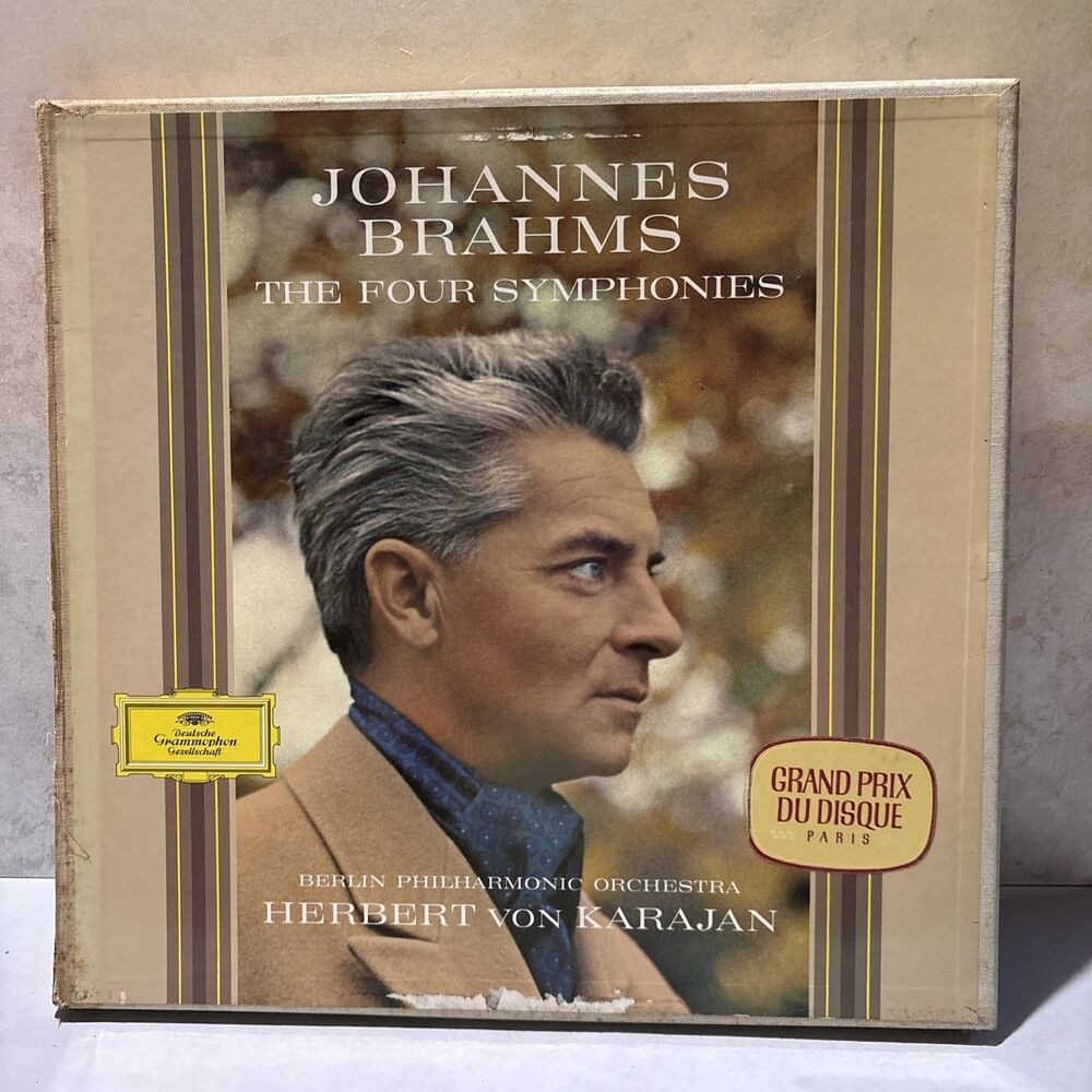 Johannes Brahms 4 Symphonies BerlinPhil Herbert VonKarajan DGG 4LP Box SKL133/36